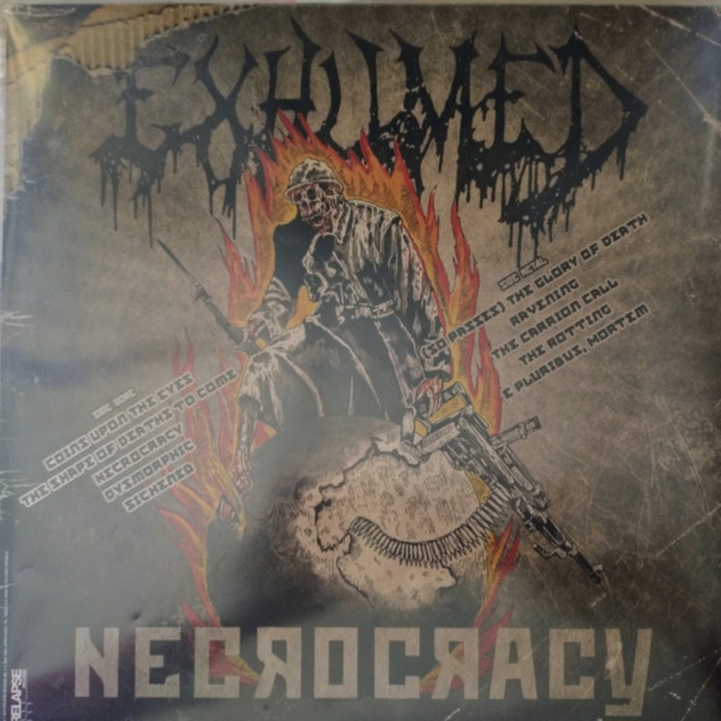 EXHUMED : NECROCRACY LTD LP 180G RED BLACK TAN SPLATTER VINYL