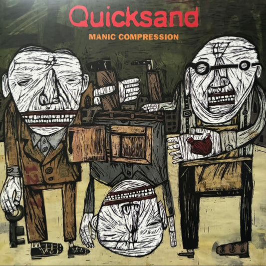 QUICKSAND : MANIC COMPRESSION LTD 30TH ANNIVERSARY LP 180G OPEN HEART ❤️ RED VINYL