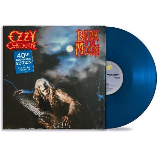 OZZY OSBORNE : BARK AT THE MOON LTD 40TH ANNIVERSARY LP 180G BLUE VINYL INC POSTER