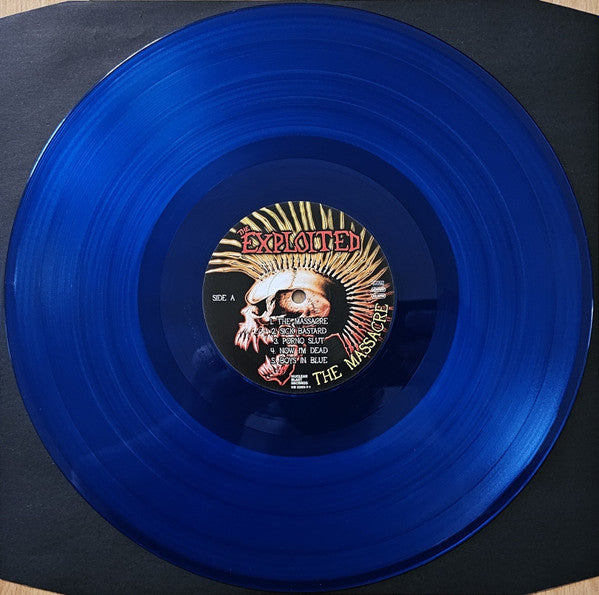 THE EXPLOITED : THE MASSACRE LTD 2LP 180G TRANSLUCENT BLUE VINYL