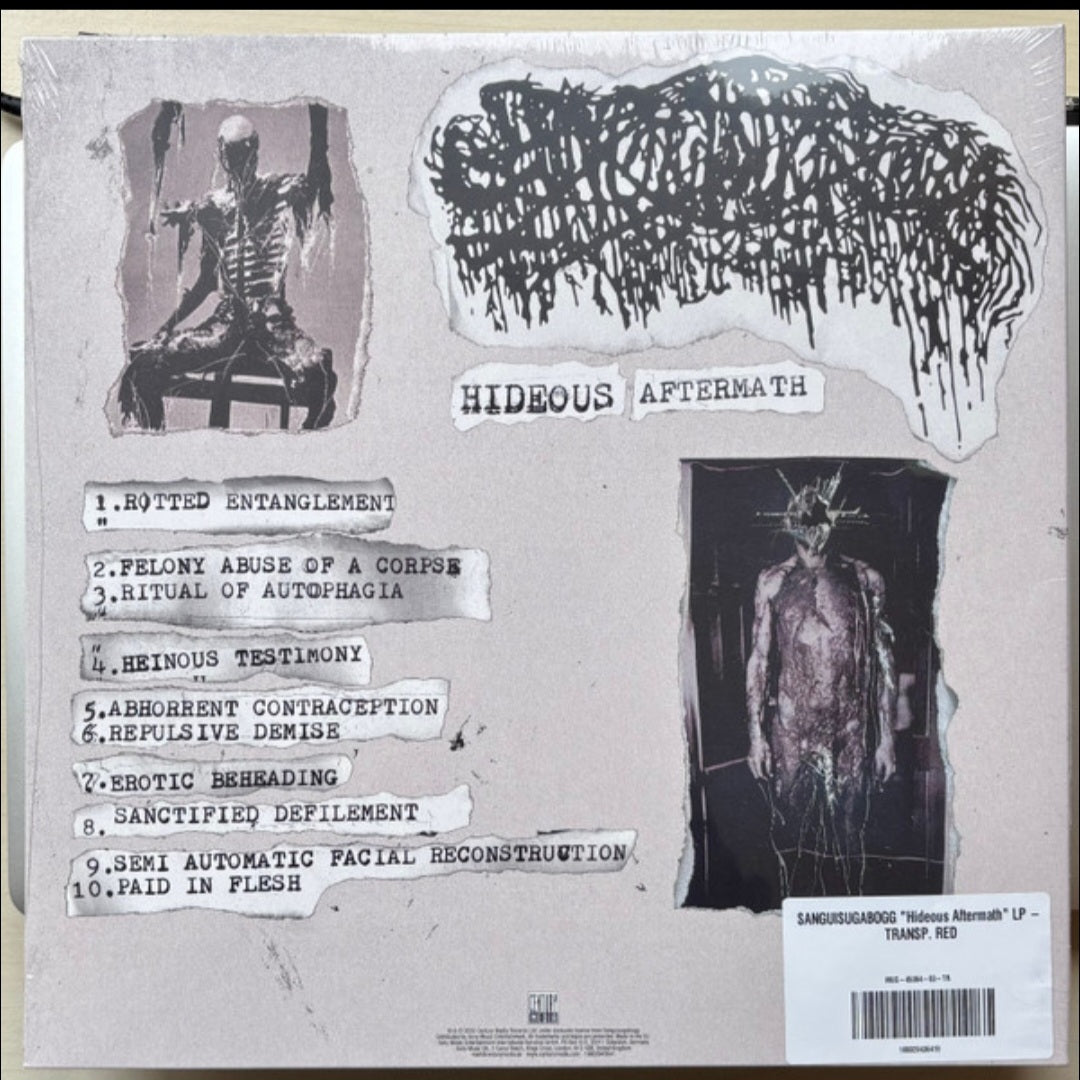 SANGUISUGABOGG : HIDEOUS AFTERMATH LTD LP 180G TRANSLUCENT RED VINYL