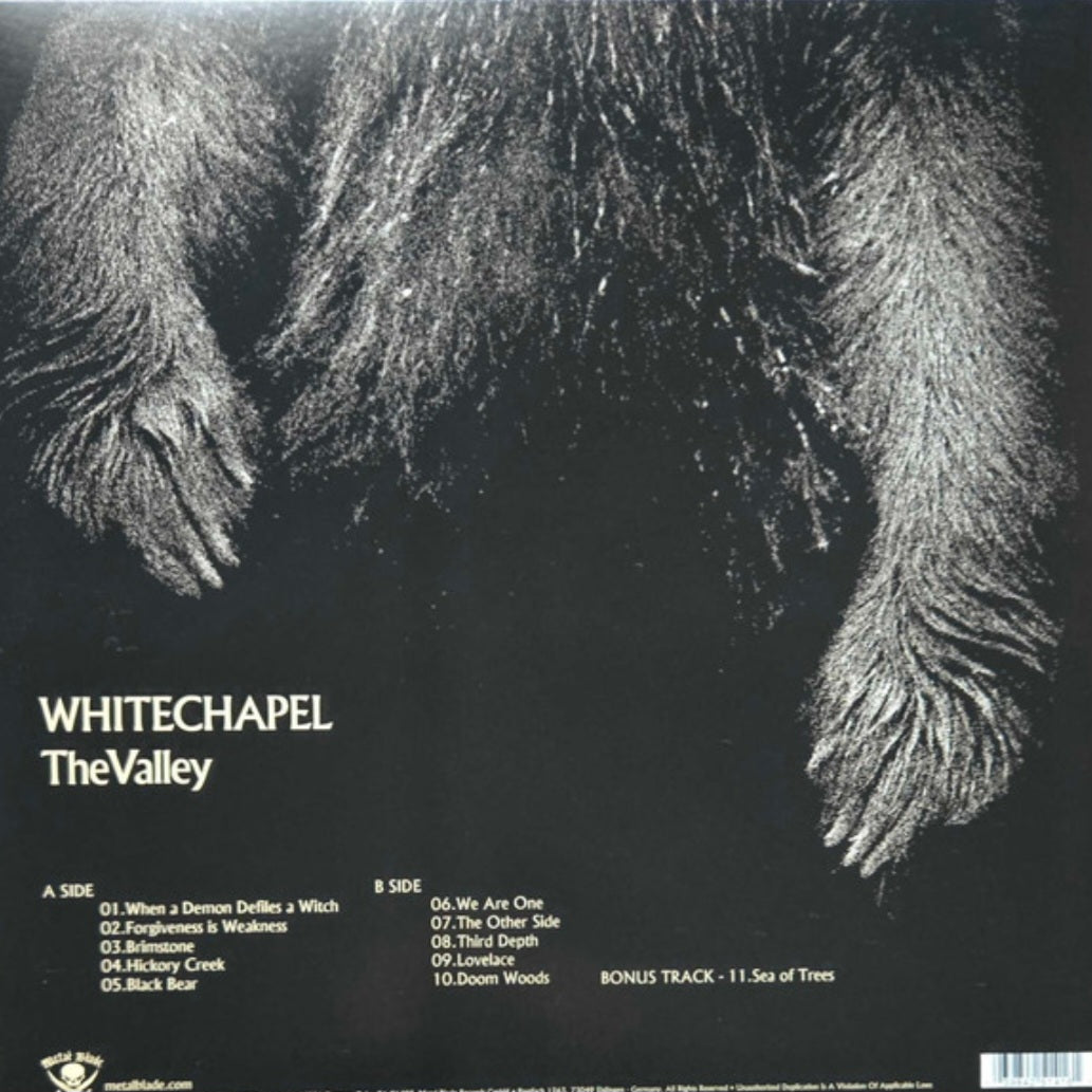 WHITECHAPEL : THE VALLEY LTD LP 180G BLACK WITH WHITE SPECKS