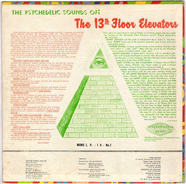 13TH FLOOR ELEVATORS : THE PSYCHEDELIC SOUNDS OF...