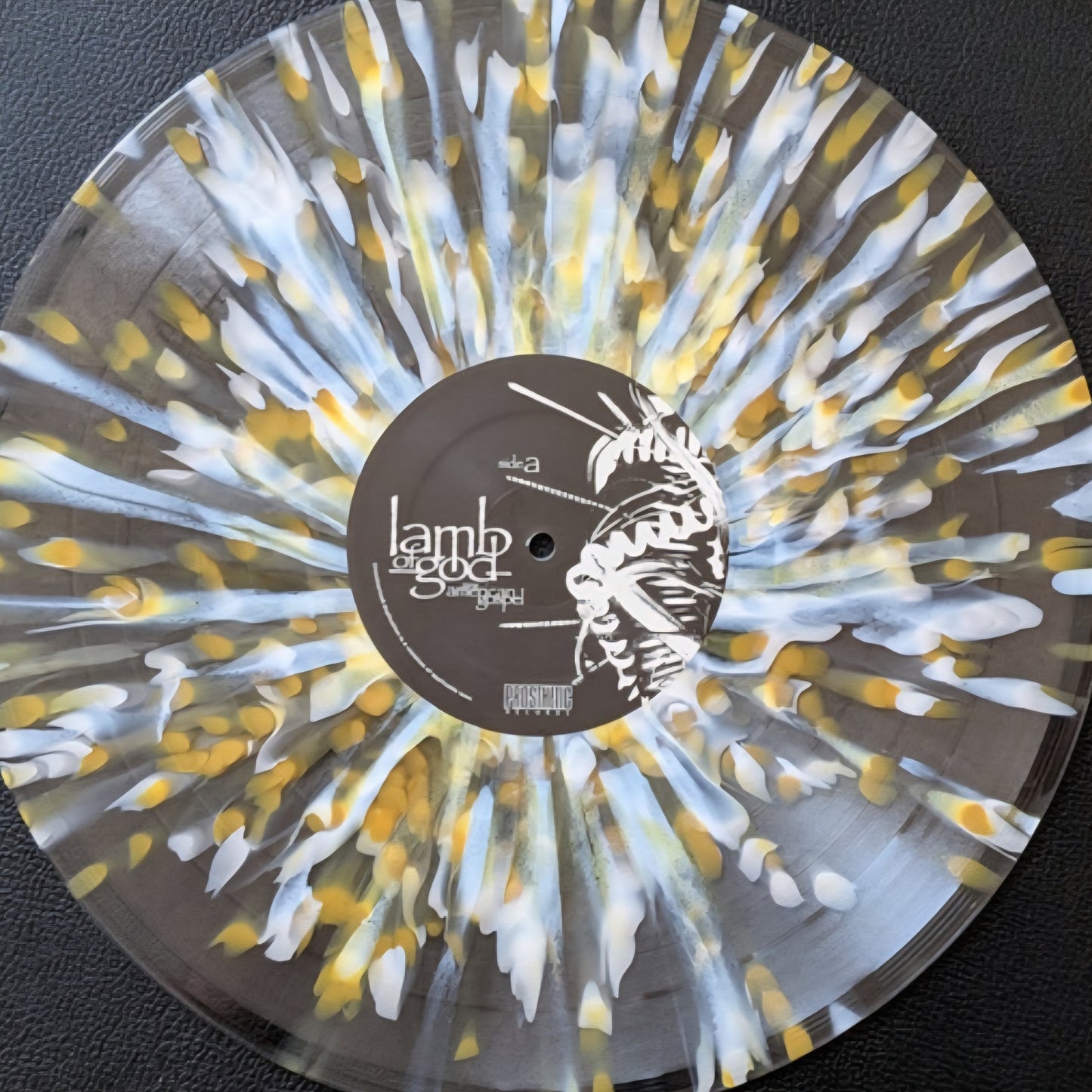 LAMB OF GOD : NEW AMERICAN GOSPEL LTD 25TH ANNIVERSARY LP 180G CLEAR GOLD BLACK WHITE SPLATTER VINYL