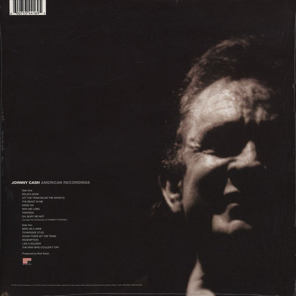 JOHNNY CASH : AMERICAN RECORDINGS LP 180G