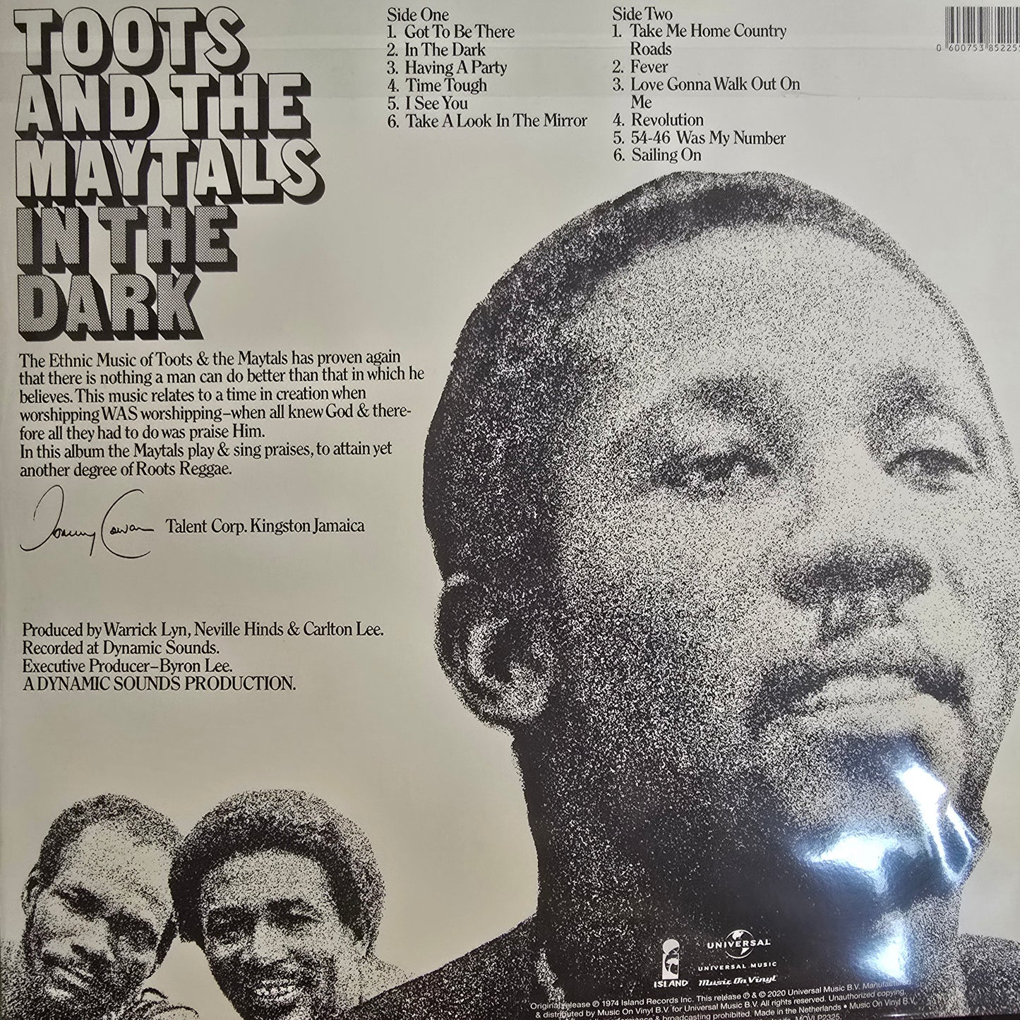 TOOTS & THE MAYTALS : IN THE DARK LP 180G