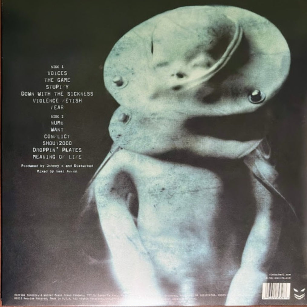 DISTURBED : THE SICKNESS LTD 25TH ANNIVERSARY LP 180G GREEN VINYL