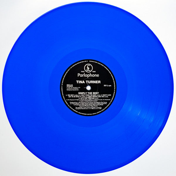TINA TURNER : SIMPLY THE BEST GREATEST HITS LTD 2LP 180G BLUE VINYL