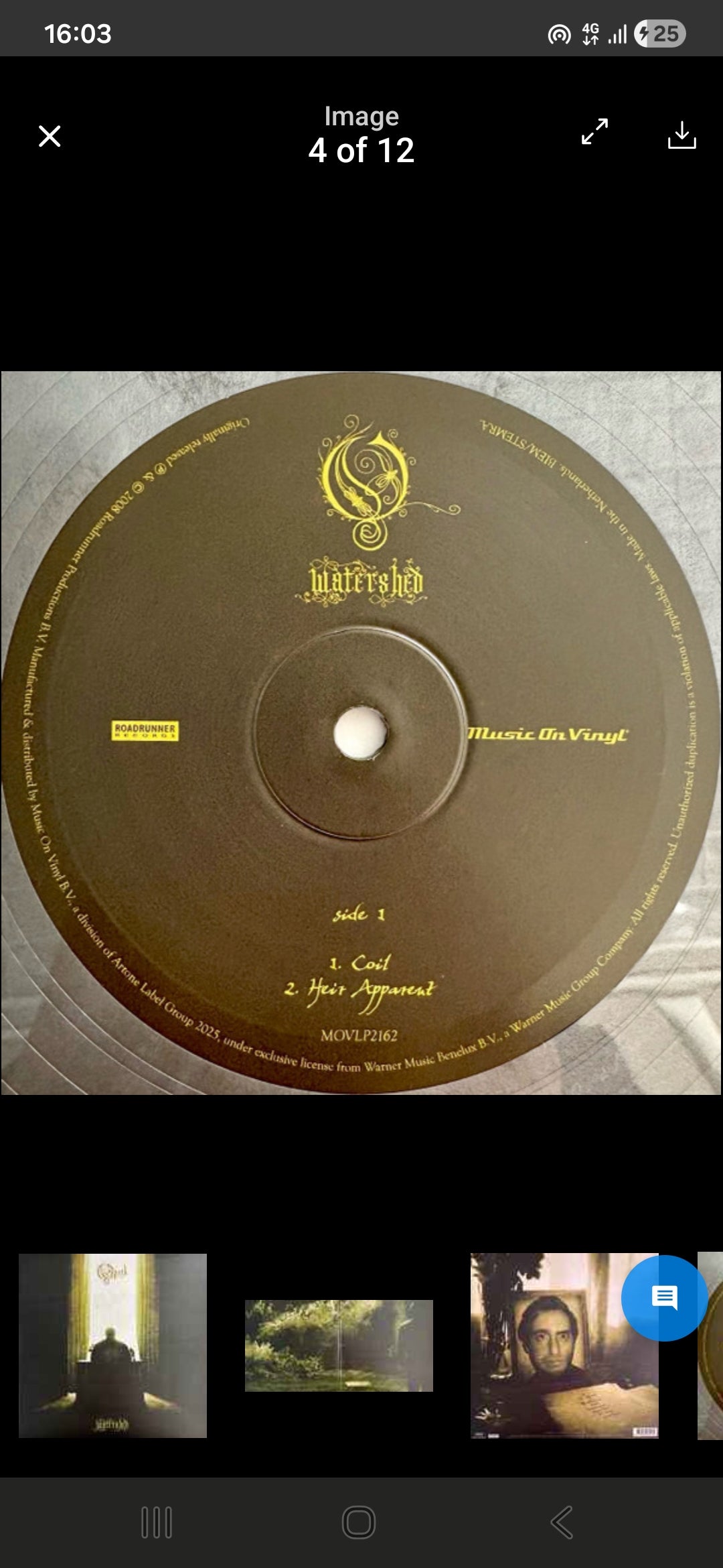 OPETH : WATERSHED LTD NUM 2LP 180G SILVER BLACK MARBLED VINYL