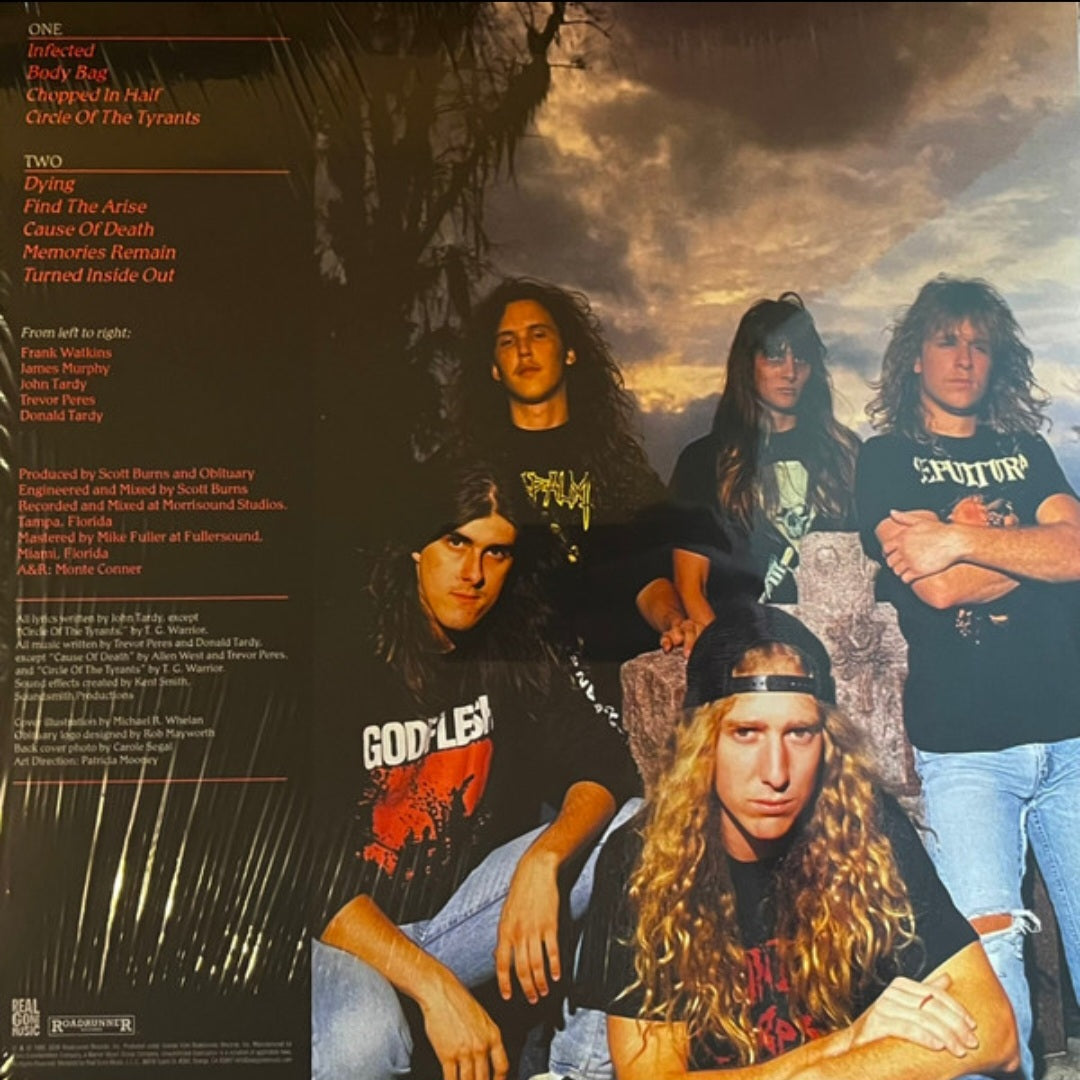 OBITUARY : CAUSE OF DEATH LTD LP 180G BLACK GREY SPLATTER VINYL