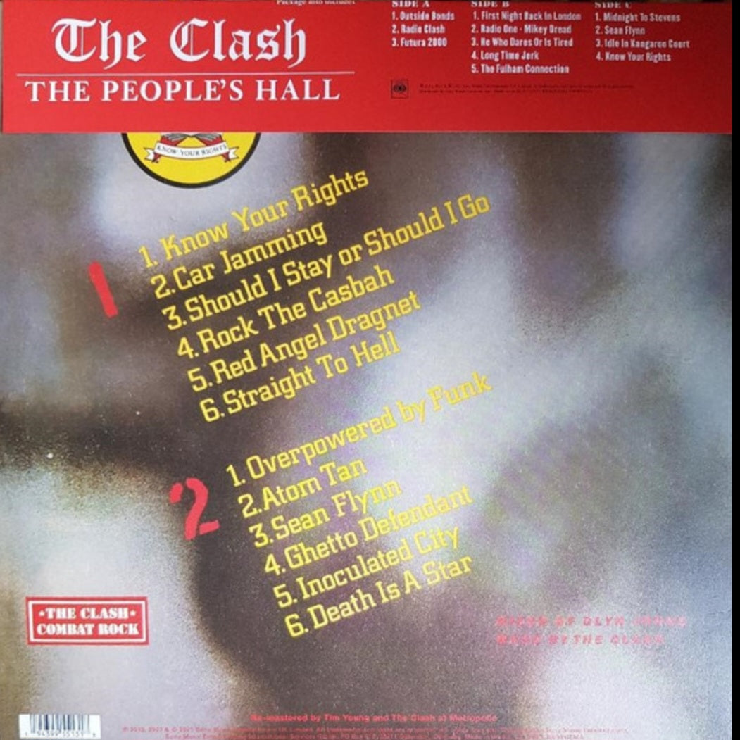 THE CLASH : COMBAT ROCK THE PEOPLES HALL SPECIAL EDITION LTD 3LP 180G