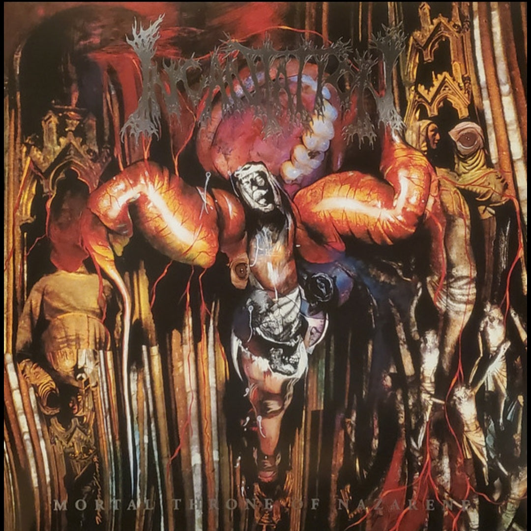 INCANTATION : MORTAL THRONE OF NAZARENE LTD LP 180G BLOOD RED RIPPLE VINYL