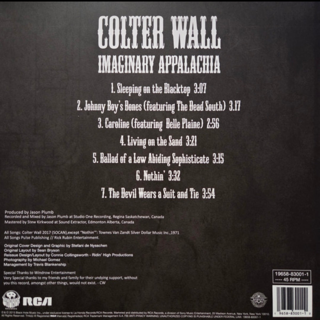 COLTER WALL : IMAGINARY APPALACHIA LTD LP 180G RED VINYL