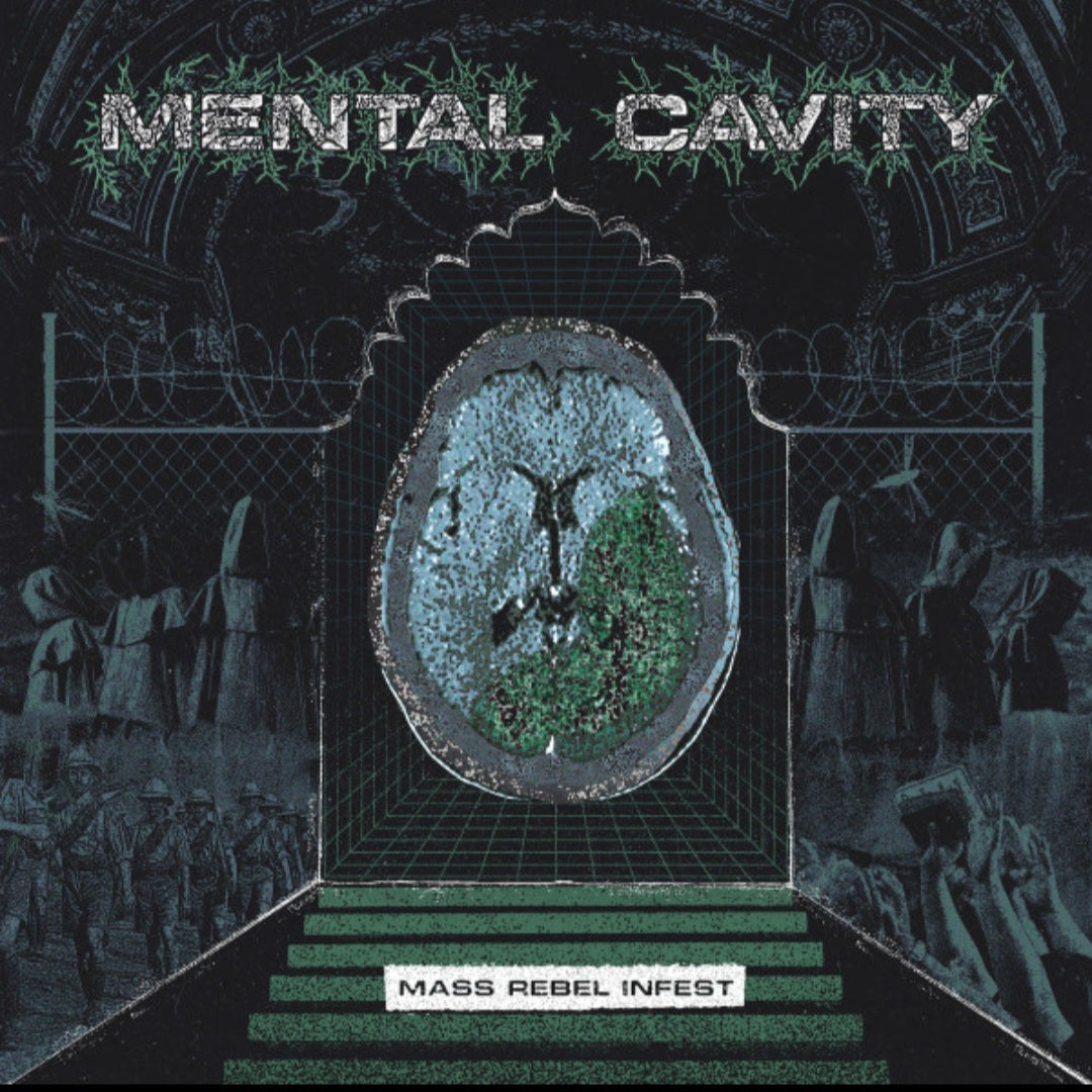 MENTAL CAVITY : MASS REBEL INFEST LTD LP 180G BLUE BLACK SPLATTER VINYL