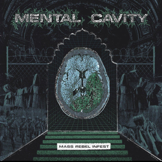 MENTAL CAVITY : MASS REBEL INFEST LTD LP 180G BLUE BLACK SPLATTER VINYL