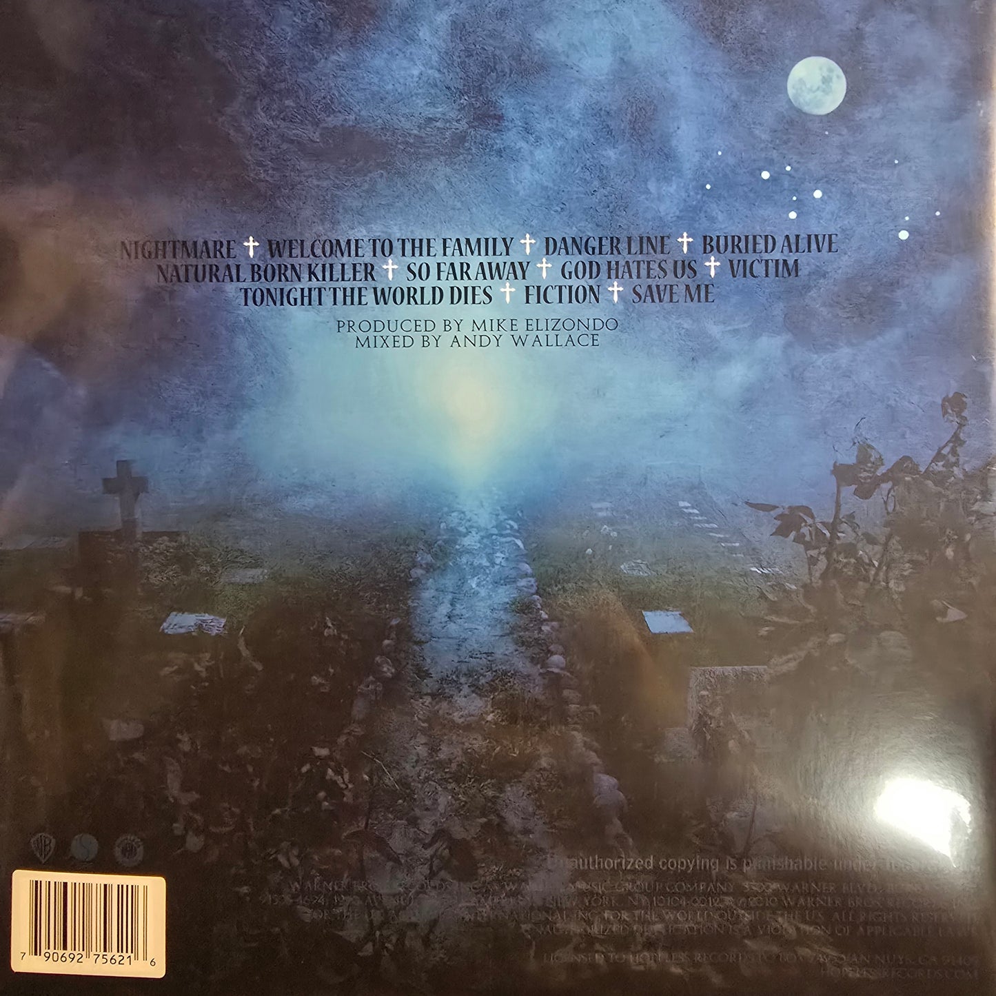 AVENGED SEVENFOLD : NIGHTMARE LTD 2LP 180G ELECTRIC BLUE BLACK SPLATTER VINYL