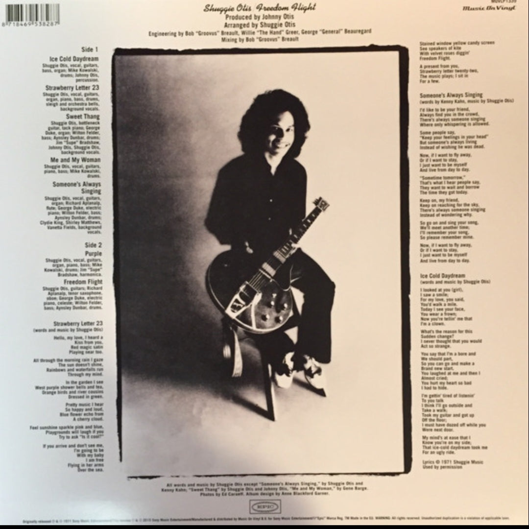 SHUGGIE OTIS : FREEDOM FLIGHT LP 180G