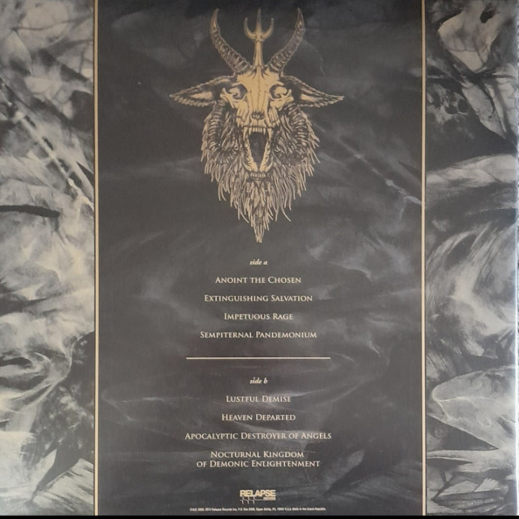 INCANTATION : THE INFERNAL STORM LTD LP 180G GOLD RED SPLATTER VINYL