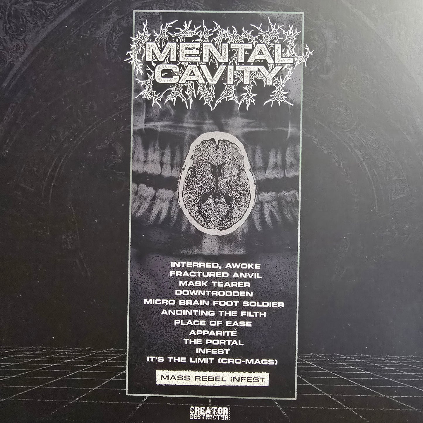 MENTAL CAVITY : MASS REBEL INFEST LTD LP 180G BLUE BLACK SPLATTER VINYL