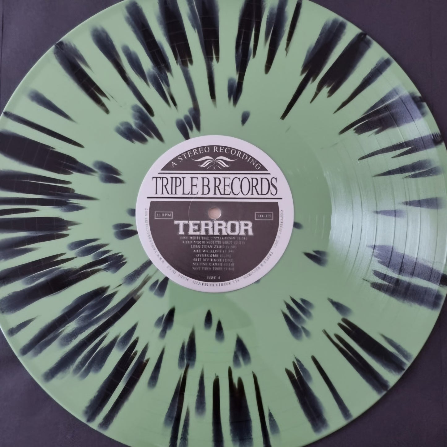 TERROR : ONE WITH THE UNDERDOGS LTD NUMBERED LP 180G GREEN BLACK SPLATTER VINYL