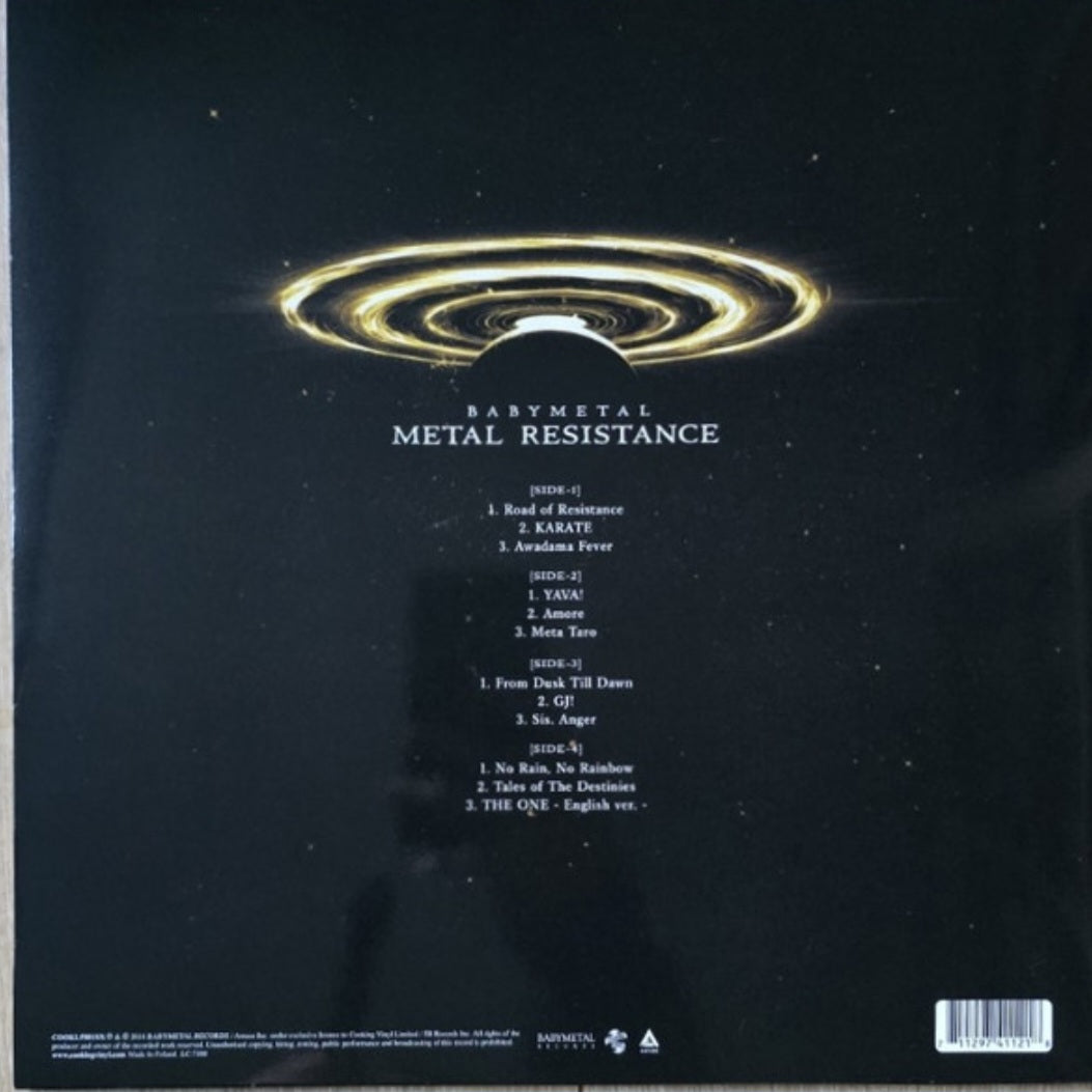 BABY METAL : METAL RESISTANCE LTD LP 180G GOLD BLACK SPLATTER VINYL