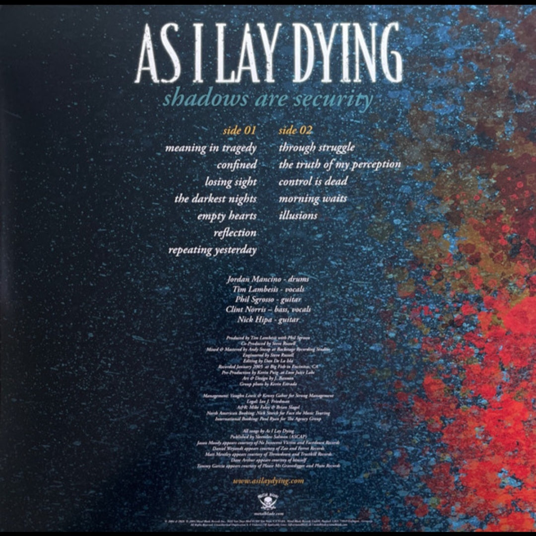 AS I LAY DYING : SHADOWS ARE SECURITY LTD LP 180G GOLD COBALT SHIMMER VINYL