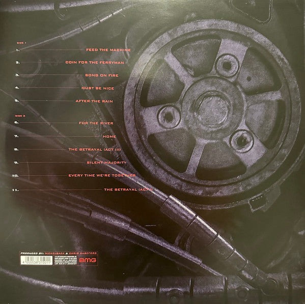 NICKELBACK : FEED THE MACHINE LTD LP 180G RED BLACK MARBLED VINYL