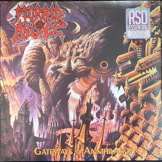 MORBID ANGEL : GATEWAYS TO ANNIHILATION LTD 30TH ANNIVERSARY RSD LP 180G PURPLE BLUE MERGE VINYL