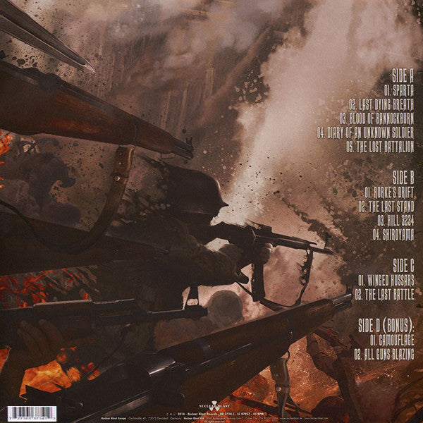 SABATON : THE LAST STAND [BONUS TRACKS EDITION] 2LP 180G