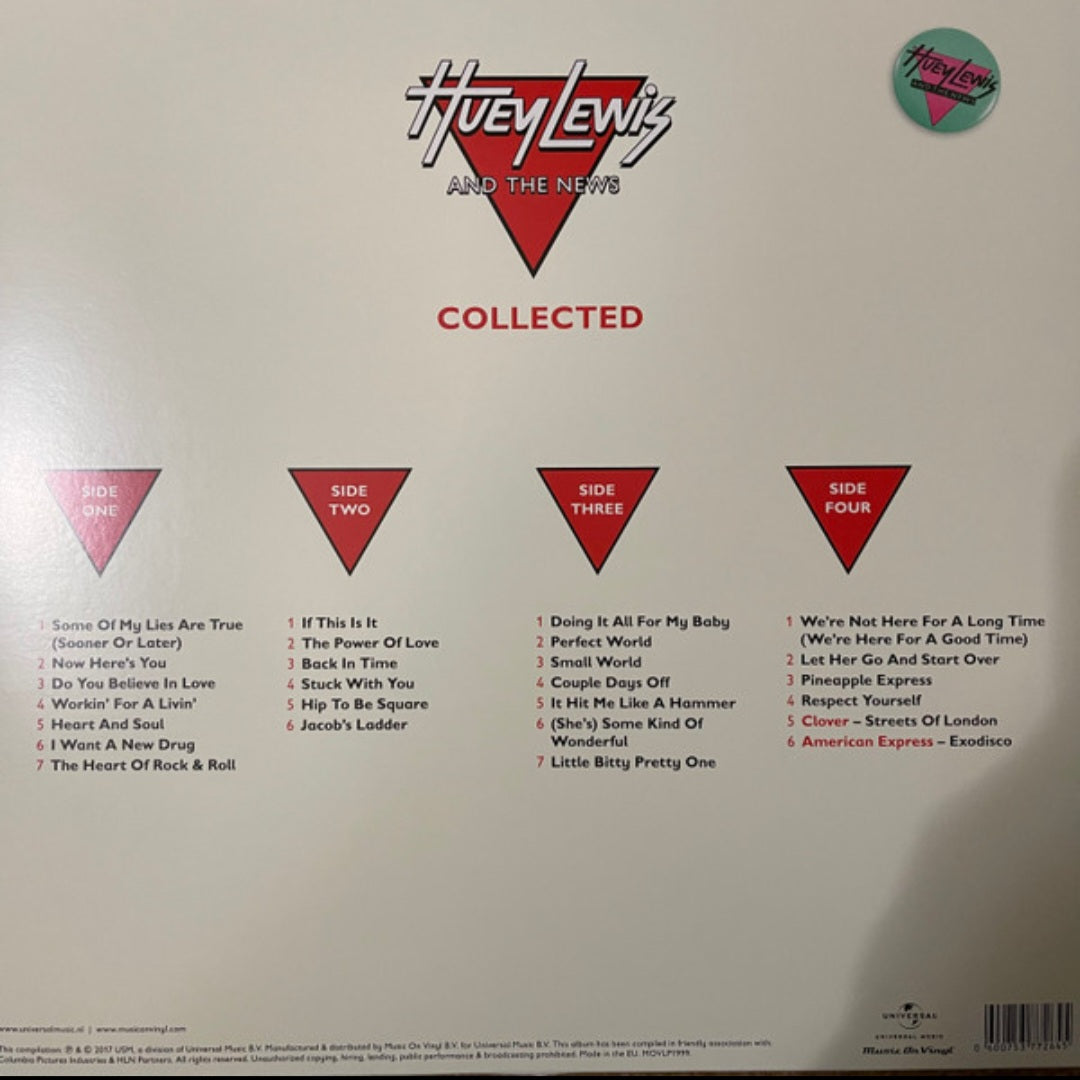 HUEY LEWIS AND THE NEWS : COLLECTED 2LP 180G