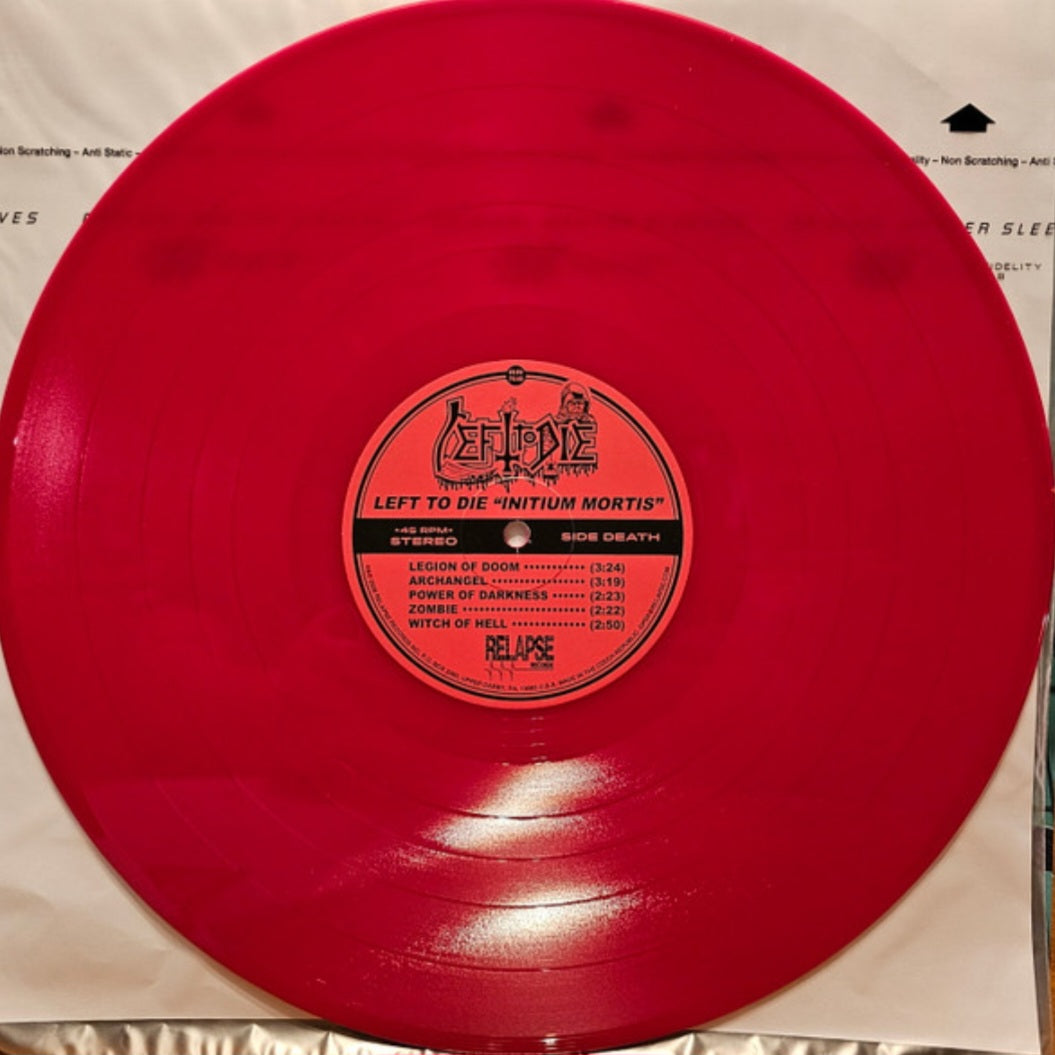 LEFT TO DIE : INTIUM MORTIS LTD LP 180G RED VINYL
