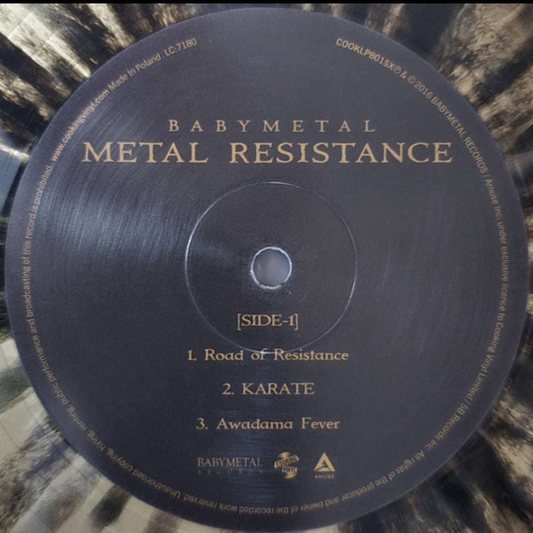 BABY METAL : METAL RESISTANCE LTD LP 180G GOLD BLACK SPLATTER VINYL