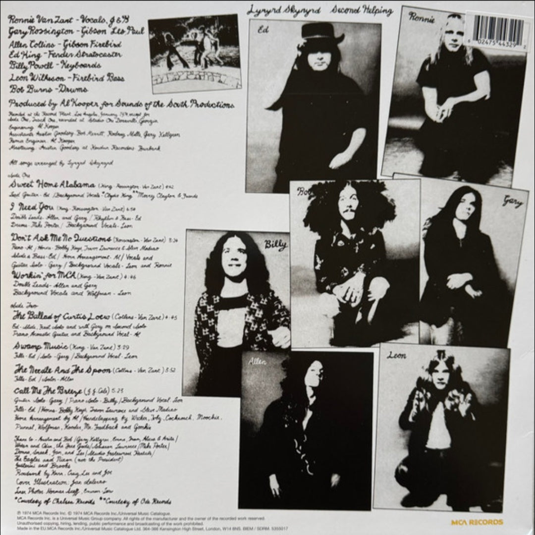 LYNYRD SKYNYRD : SECOND HELPING LTD LP 180G YELLOW VINYL