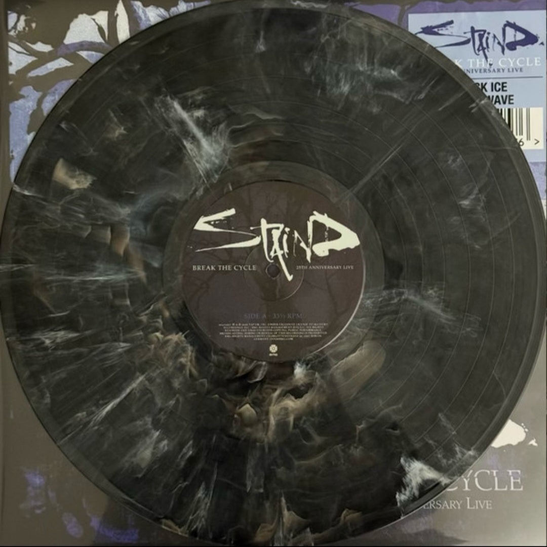 STAIND : BREAK THE CYCLE 25TH ANNIVERSARY LIVE LP 180G BLACK ICE WAVE VINYL