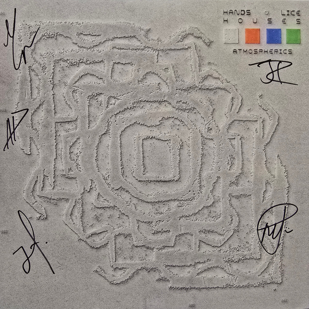 HANDS LIKE HOUSES : ATMOSPHERICS LTD SIGNED 2LP 180G BLUE YELLOW / CLEAR YELLOW SPLATTER VINYL