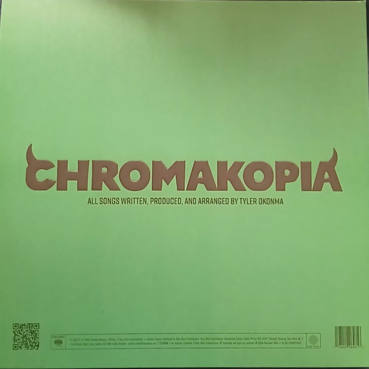 TYLER THE CREATOR : CHROMAKOPIA LTD 2LP 180G WHITE VINYL EMBOSSED SLEEVE