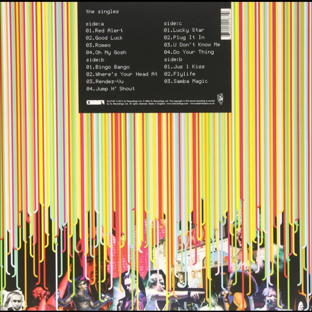 BASEMENT JAXX : THE SINGLES LTD 2LP 180G BLUE YELLOW VINYL