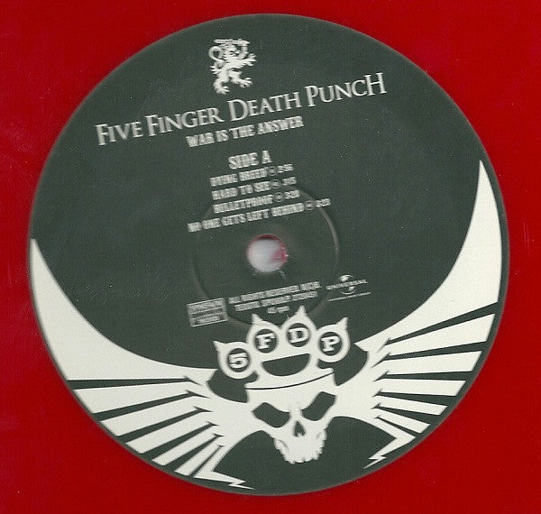 FIVE FINGER DEATH PUNCH : WAR IS THE ANSWER LTD 2LP 180G RED VINYL