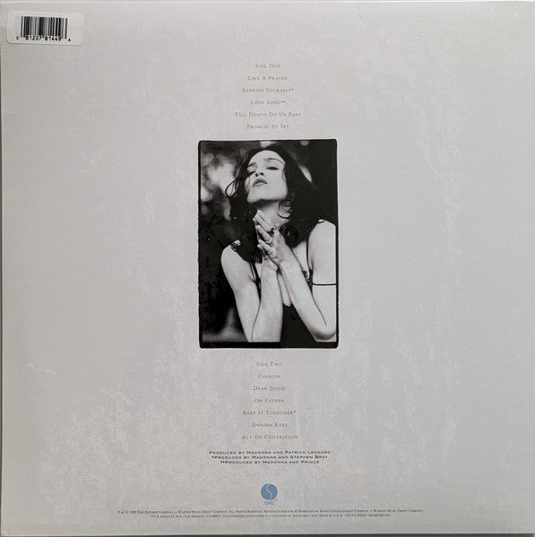 MADONNA : LIKE A PRAYER LTD LP 180G SILVER VINYL