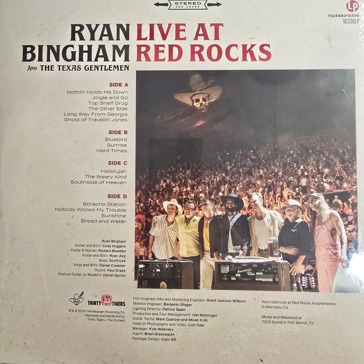 RYAN BINGHAM : LIVE AT RED ROCKS 2LP 180G