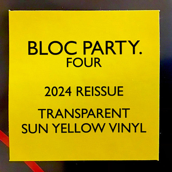 BLOC PARTY : FOUR LTD LP 180G TRANSPARENT SUN YELLOW VINYL