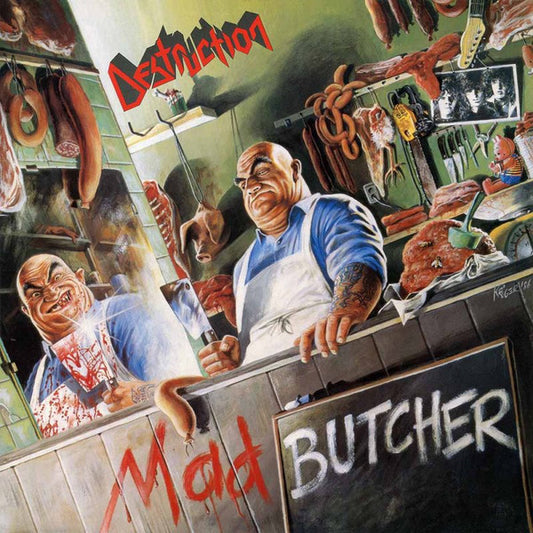 DESTRUCTION : MAD BUTCHER LTD EP 18OG RED GREEN MARBLED VINYL