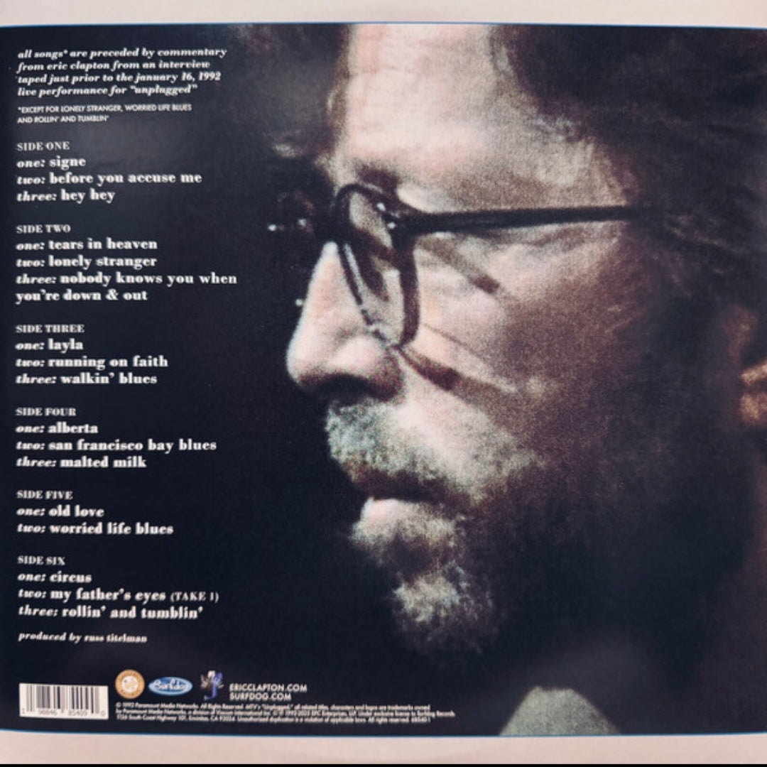 ERIC CLAPTON : UNPLUGGED LTD 3LP 180G ENHANCED EDITION