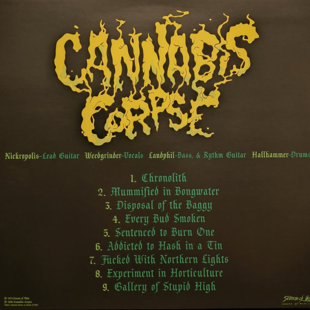 CANNABIS CORPSE : TUBE OF THE RESINATED LP 180G