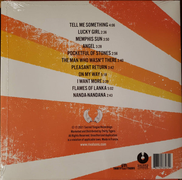 RIVAL SONS : BEFORE THE FIRE LTD LP 180G ORANGE TRANSLUCENT VINYL