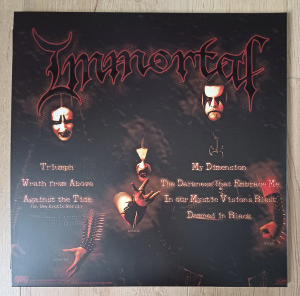 IMMORTAL : DAMNED IN BLACK LTD LP 180G RED VINYL