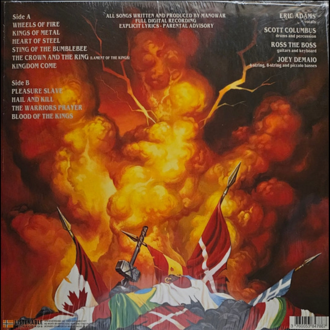 MANOWAR : KINGS OF METAL LTD LP 180G SILVER VINYL