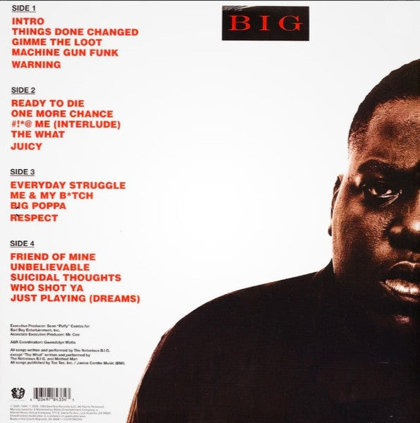 THE NOTORIOUS B.I.G : READY TO DIE 2LP 180G