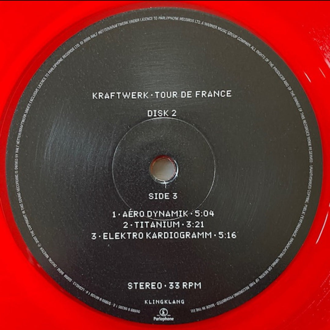 KRAFTWERK : TOUR DE FRANCE LTD 2LP BLUE & RED VINYL