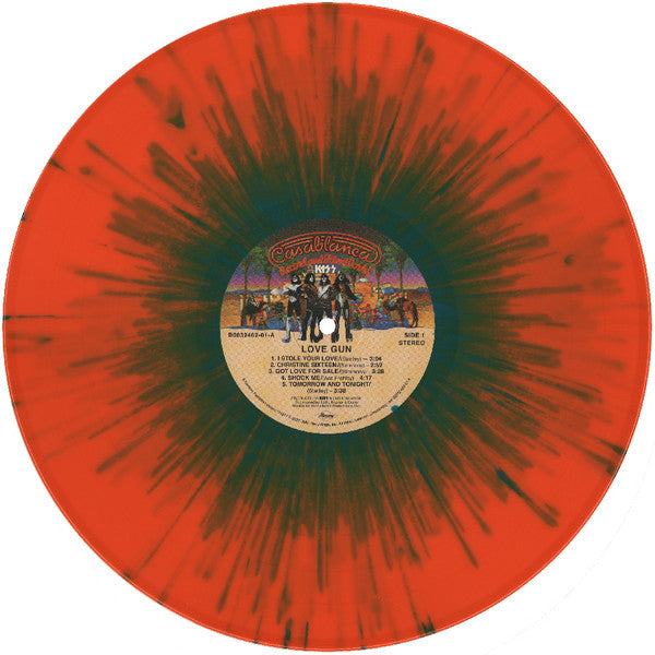 KISS : LOVE GUN LTD LP 180G TANGERINE GREEN SPLATTER VINYL